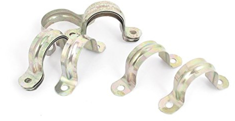 sourcing map 30mm Arch Hohe Zwei Löcher U Typ Rohrschelle Clips Bronze Tone 10PCS de
