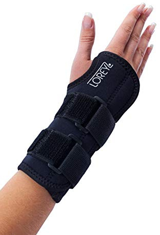 Hochwertige Handbandage/Handgelenkstütze LOREY-WR12012 aus Neopren und PU-Leder