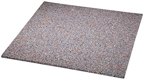 Xavax Alfombrilla antivibración para lavadoras y secadoras (60 x 60 cm, alfombrilla de goma, amortigua las vibraciones y el sonido, antideslizante, base para lavadora), color gris
