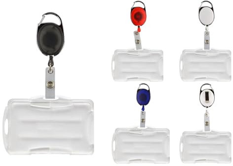 Schmalz® Ausweisjojo inkl. stabilem Kartenhalter Double passend für 2 Karten, offen, horizontal oder vertikal nutzbar Ausweishalter, Skipassjojo, Ausweishalter (weiss)