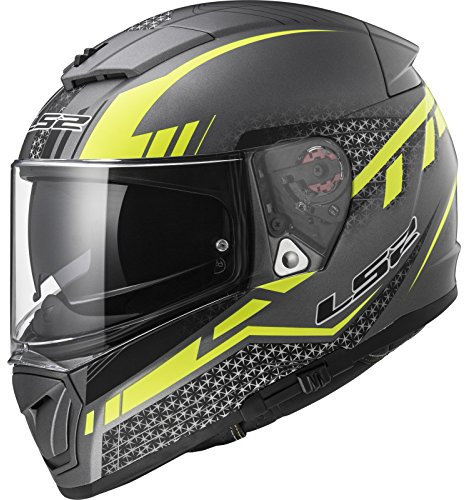 LS2 Motorradhelm XL Bianco/Nero/Verde