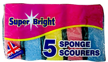 Super Bright Sponge Scourers Pads (Multi Pack)