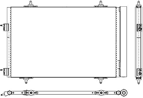 Hella 8FC 351 319-441 Condensatore, Climatizzatore