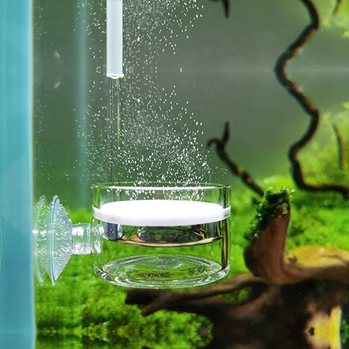 JARDLI Pollen Glass CO2 Diffuser with U-Shape Connecting Tube for Aquarium Planted Tank (20-50 US gallons)