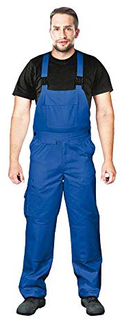 Leber&Hollman LH-Bister_N48 Bivico - Pantalones protectores con peto, color azul, talla 48