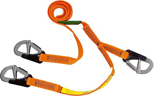 Baltic Sicherungsgurt, 3 Haken, Orange, 2 m