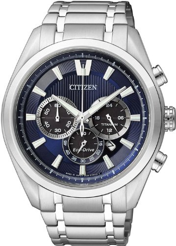 Citizen Herren-Armbanduhr XL Super Titanium Chronograph Quarz Titan CA4010-58L