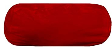 Stof - Polochon - Taille 20x45 cm - 100% Polyester - Couleur Rouge - Modèle Doudou - Linge pour Maison - Doux et Confortable pour Nid Douillet - Lavable 30°