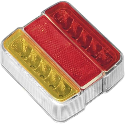 LAS 10105 LED-Rückleuchte Anhänger, 12 V, mit Kennzeichenbeleuchtung, Schwarz