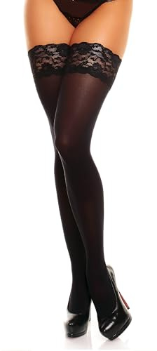 GLAMORY Micro 60 Medias Stay Up Negro XL