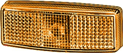 HELLA 2PS 006 717-077 Seitenmarkierungsleuchte - Begrenzungsleuchte - Anhänger - Wohnwagen - Halogen - 12/24V - Anbau - ECE/ADR/GGVS - Lichtscheibenfarbe: gelb - links/rechts