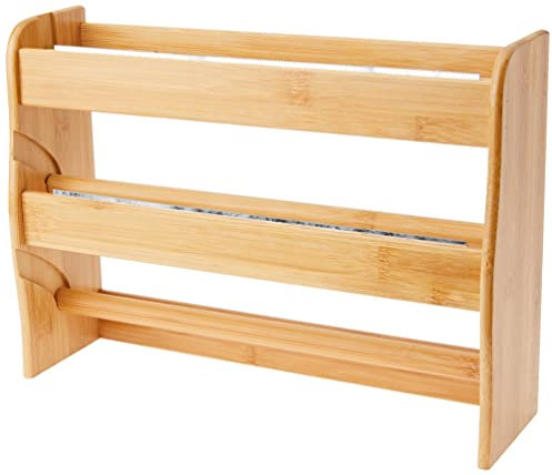 Ambiance Nature 507096 - Portarotoli da Cucina Triplo, in bambù, Colore: Naturale