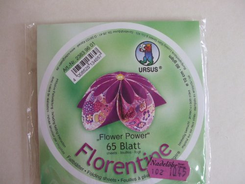 Faltblätter Florentine Flower Power 65 Blatt Ã10 cm