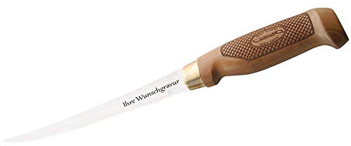 Marttiini Filetiermesser Classic Superflex, Klinge 15cm, Birkenholz, Lederscheide
