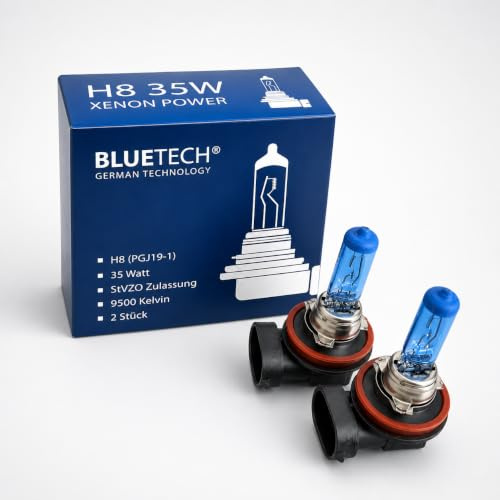 BLUETECH H8 9500Kelvin 35 Watt Xenon Effekt.Fassung PGJ19-1.Setpreis
