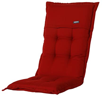 Madison 7MONL-F118 Stuhlauflage, niedrig Rib, 50 x 105 cm, Acryl, rot
