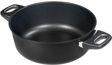 Original Gundel GUSS-BRATEN-TOPF, Ø 24 cm, Höhe 10,5 cm, BIOTAN-Oberfläche, Kochtopf mit ofenfesten Griffen, Bräter