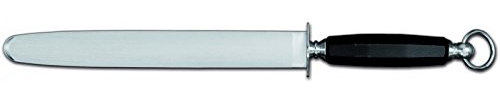 Acciaino cromizzato piatto, grana fine cm 28
