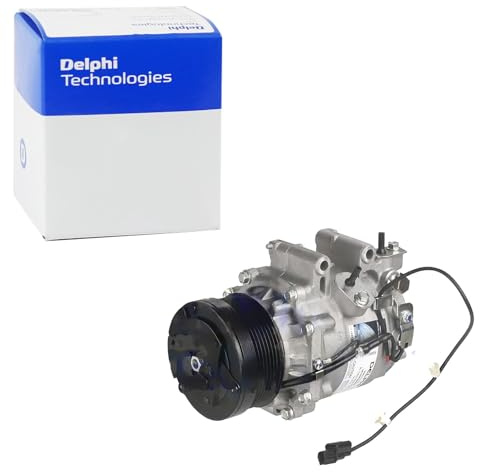 DELPHI A/C Kompressor für Klimaanlage Klimakompressor mit ID: Sanden TRSE07 Scroll PAG 46 mit 100mm Riemenscheibe Kompatibel mit HONDA CIVIC VIII Hatchback FN, FK 38800RSAE010M2 38810RSAE01 TSP0159859