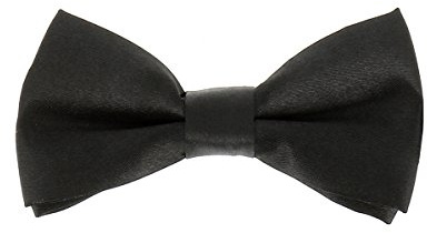 cravateSlim Fliege für Jungen, einfarbig – Fliege für Kinder, Ehrenjunge, Hochzeit, Taufe – Kollektion Vater und Sohn, Vater und Kind, Schwarz , One Size