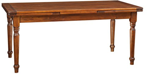 Biscottini Utdragbart matbord 180x80x90 cm - Utdragbart bord för utomhus- och inomhusbruk Made in Italy - Utdragbart matbord i massivt lind