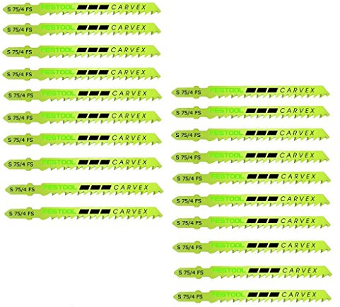 FESTOOL 490256 Stichsägeblatt S 75/4 FS/20, Mehrfarbig