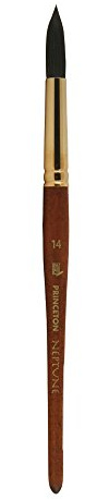 Princeton Artist Brush, Pinsel für Wasserfarben, Serie 4750, Borsten aus synthetischen Eichhörnchenhaaren, Round, Size 14 Round