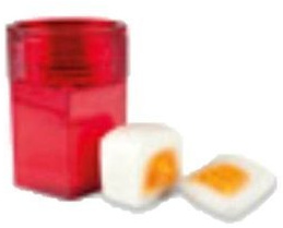 Eierformer Eierform für würfelförmige, eckige Eier Wüfel-Ei-Maschine von Conny Clever® Farbe rot