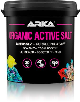MICROBE-LIFT Organic Active – havssalt för färgglada koraller och förbättrad tillväxt, 20 kg
