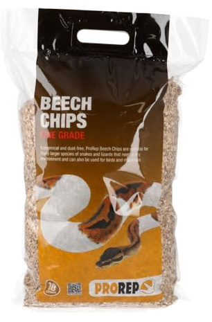ProRep Beech Chips Fine 10L Bag| Natural Reptile Substrate | 3-6mm