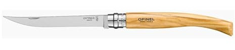 Opinel Taschenmesser No 12, Slim-Line, Griff aus Olivenholz, für Erwachsene, 254135