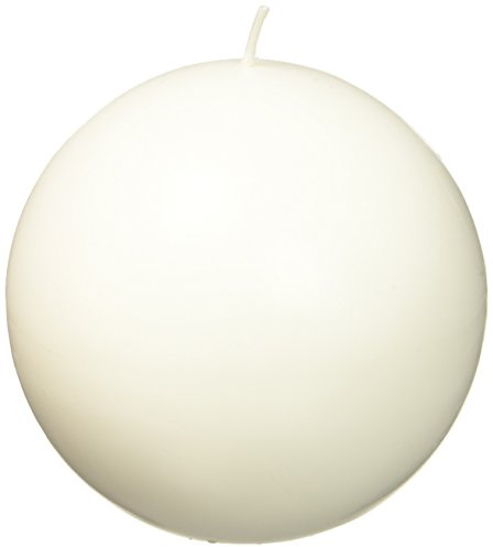 4 Inch White Ball Candles