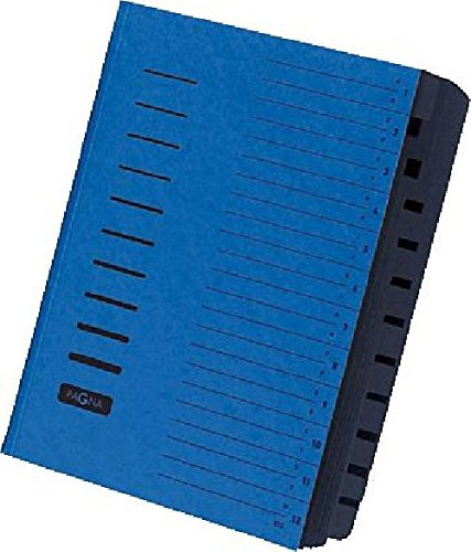 PAGNA Ordnungsmappe/24122-02, blau, 12-teilig