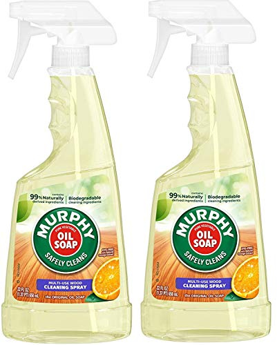 Murphy Oil Multi-Use Wood Cleaner Spray with Orange Oil, 22 Fl Oz (Pack of 2)