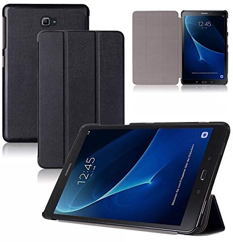 NAUC Tablet Tasche für Samsung Galaxy Tab A6 10.1 Hülle Schutz Case Cover Schwarz Bag