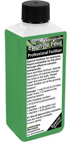 GREEN24 Tillandsien Dünger Spezialdünger für Bromelien Epiphyten Luftpflanzen Tillandsia Usneoides Cyanea Xerographica Blattdünger Zimmerpflanzen NPK Flüssigdünger 250ml