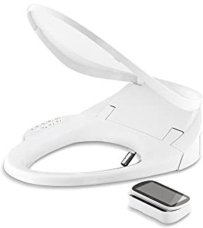 KOHLER K-4108-0 C3 230 Elongated Bidet Toilet Seat with Touchscreen Remote Control, White