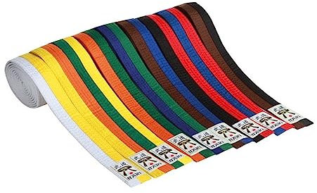 Gürtel zweifarbig, Osten Sport, OS 21, ARANCIO-VERDE, 3