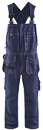 Blakläder hängselbyxor, 1 styck, C44, marinblå, 260013708800C44