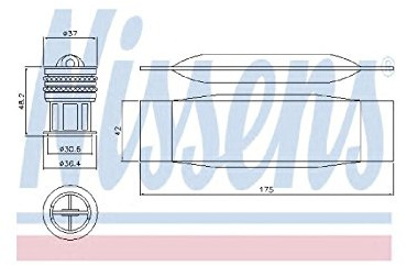 NISSENS Sèche-linge, climatisation 95490 | Compatible avec: AUDI A3, A3 Cabriolet, A3 Sportback, TT, TT Roadster, SEAT ALTEA, ALTEA XL, LEON, TOLEDO III