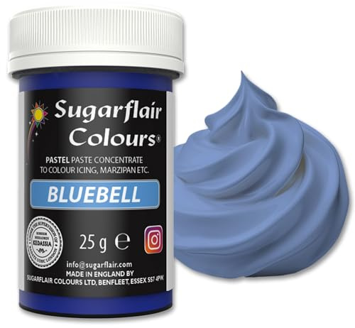 Sugarflair Paste Colour Lebensmittelfarbe Paste, Pastel Bluebell, 25 g