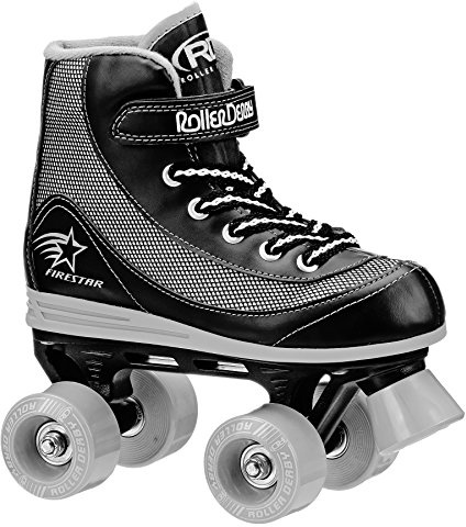 Roller Derby FireStar V2 Quad Skates - Black/Grey - Size - UK 2