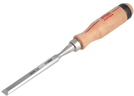 Stubai 351012 Scalpelli per Falegname, Manico in Legno, 12 mm