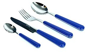 Posate EME BRIO 24 pezzi colore BLU CHIARO 55