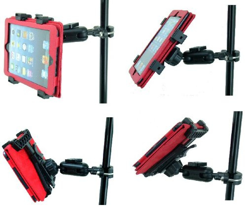 BUYBITS Secure Adjustable iPad MINI Music Microphone Stand Mount Holder (sku 16023)