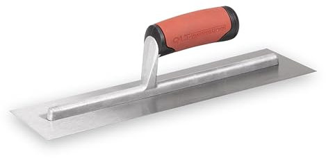 MARSHALLTOWN 11103 Cazzuola per Lisciare-Impugnatura SoftGrip, Acciaio al Carbonio, 356x102 mm, Argento