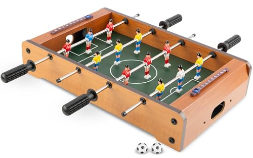 Hey Play Mini Foosball Table for Desk and Tabletop, 20” x 12”