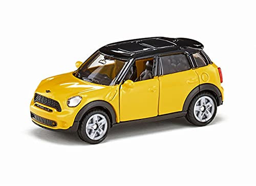 siku 1454, MINI Countryman, Metall/Kunststoff, Gelb/Schwarz, Öffenbare Türen
