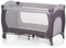 hauck Lettino Da Viaggio Sleep N Play Go Plus - Culla Neonato fino a 15kg - Letto Pieghevole 60x120cm - Box Bambini con Ruote, Apertura Laterale e Borsa - Grigio