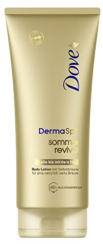 Dove DermaSpa Body Lotion für helle bis mittlere Hauttypen Sommer Revival mit Cell-Moisturisers (1 x 200 ml)